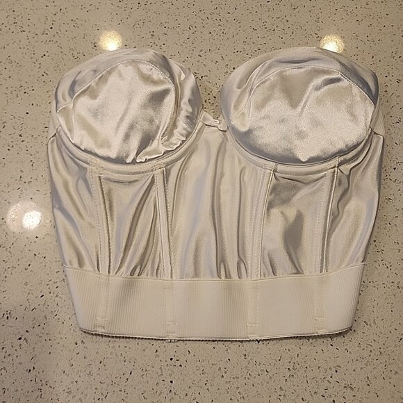 Wonderbra Longline Bra 36C White Underwire Strapless *no Straps 7554 - Picture 1 of 4